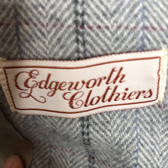 VINTAGE Edgeworth Clothiers Women's Gray Jacket and Skirt Suit 2 piece Dress 10 - Picture 6 of 13